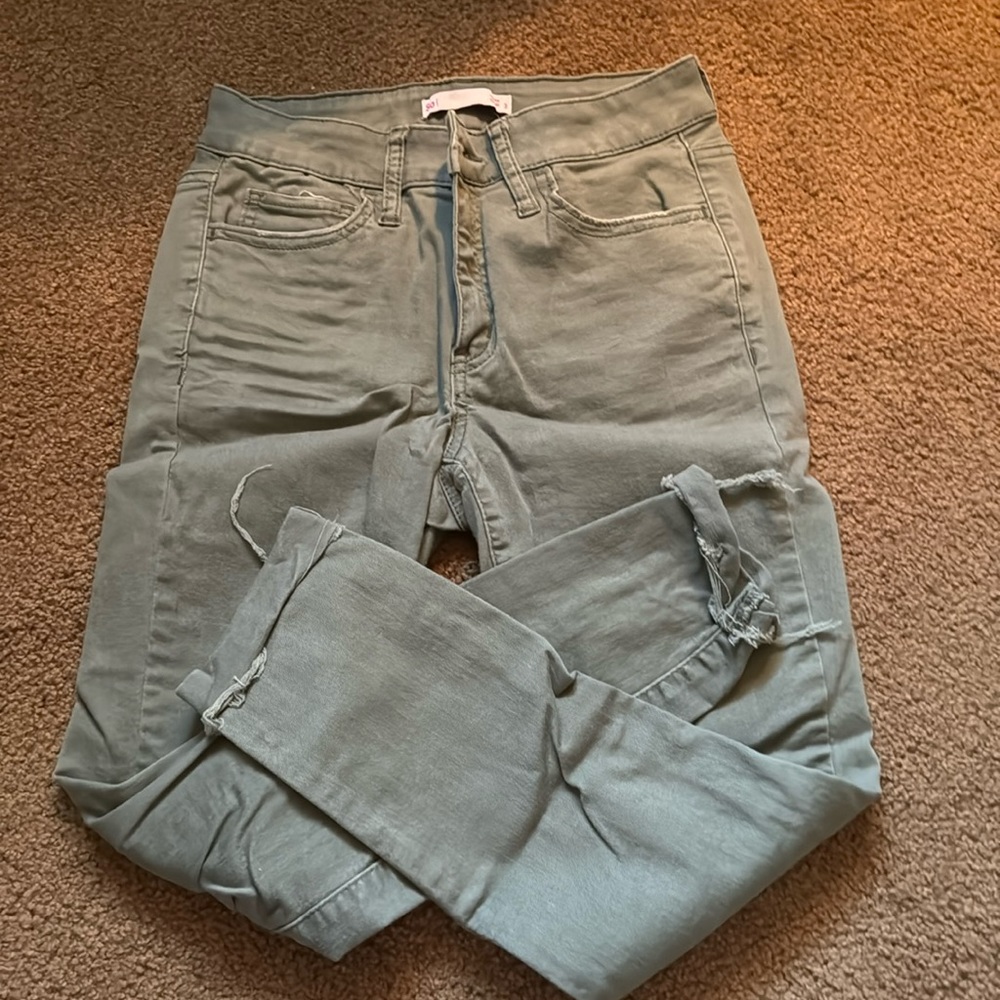 Juniors So Green Jeans